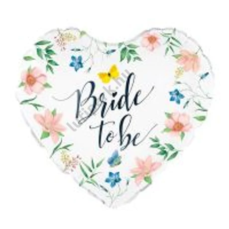 Bride to be szív alakú fólia lufi