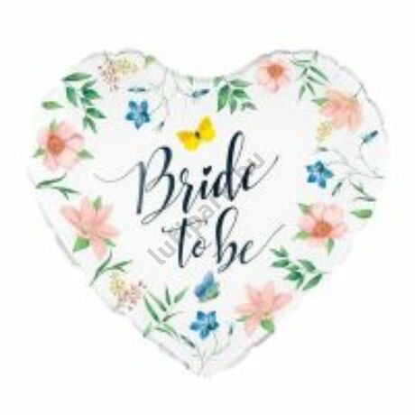 Bride to be szív alakú fólia lufi