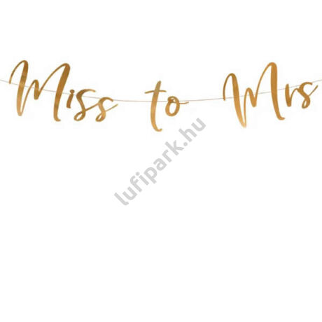 Miss to Mrs rosegold papírfüzér