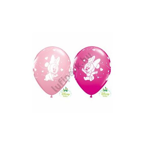 11 inch-es Baby Minnie Hearts Pink &amp; Berry Lufi