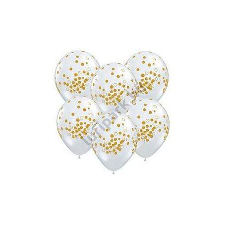 11 inch-es Confetti Dots Diamond Clear Lufi