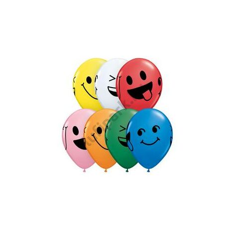 11 inch-es Smiley Faces Standard Assorment Lufi