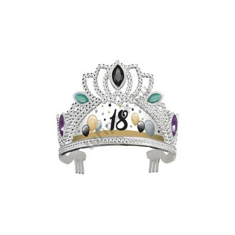 18-as Számos Szülinapi Elegáns Léggömbös Ékköves Tiara