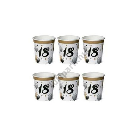 18-as számos elegáns léggömbös pohár