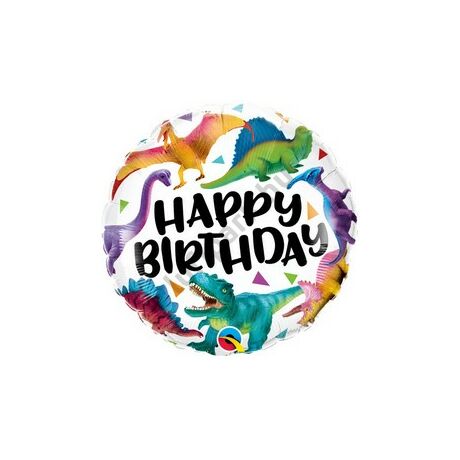 18 inch-es birthday colorful dinosaur