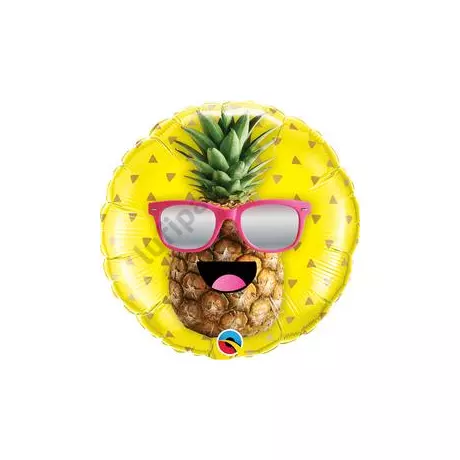 18 inch-es Mr. Cool Pineapple - Ananász Gyümölcsös Napszemüveges Fólia Lufi