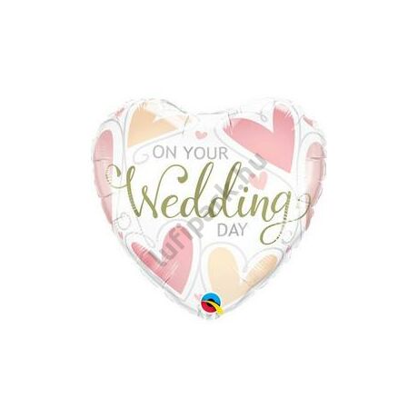 18 inch-es on your wedding day hearts