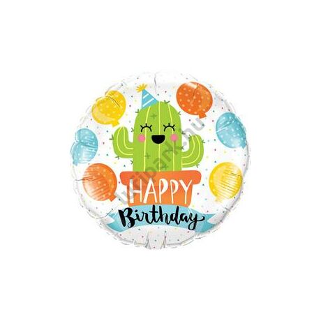 18 inch-es birthday kaktusz lufi