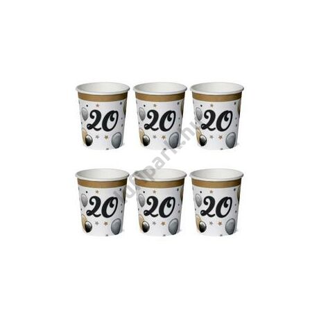 20-as elegáns léggömbös pohár