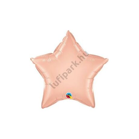 20"-es rosegold csillag fólia lufi