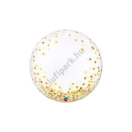 24 inch-es arany konfetti mintás deco