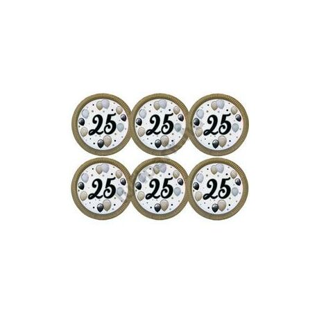 25-ös elegáns léggömbös tányér
