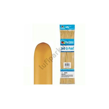260Q Gold (Metallic) Party Modellező Lufi