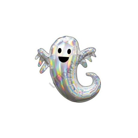  28 inch-es Irizáló Szellem Super Shape Fólia Lufi Halloween-re