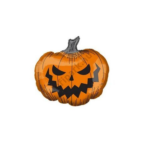 29 inch-es Ijesztő Tök Super Shape Fólia Lufi Halloween-re