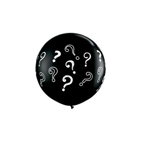 3-feet Question marks onyx black lufi