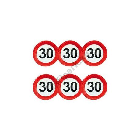 30-as sebességkorlátozó tányér