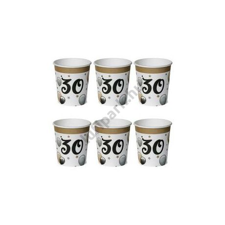 30-as számos elegáns léggömbös pohár