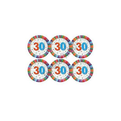 30-as szülinapi radiant tányér