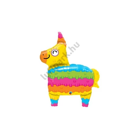 34 inch-es Láma - Rainbow Llama Pinata Fólia Lufi