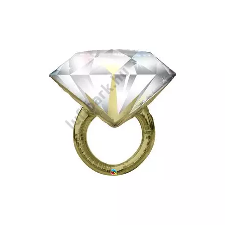 37 inch-es Diamond Wedding Ring Esküvői gyűrű alakú Fólia Lufi