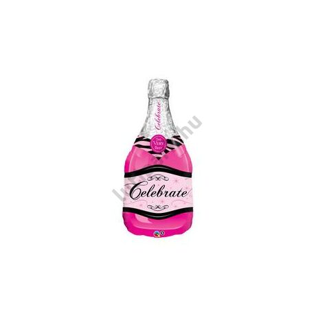 39 inch-es Bottle Celebrate Pink Bubbly Wine Fólia Lufi