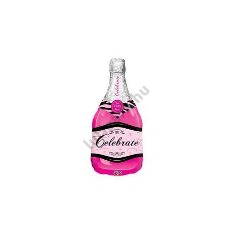 39 inch-es bottle celebrate pink fólia