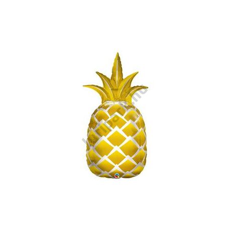 44 inch-es golden pineapple fólia lufi