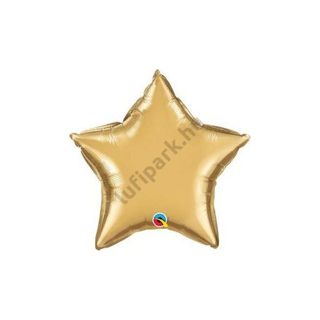 20 inch-es Chrome Gold Csillag Fólia Lufi