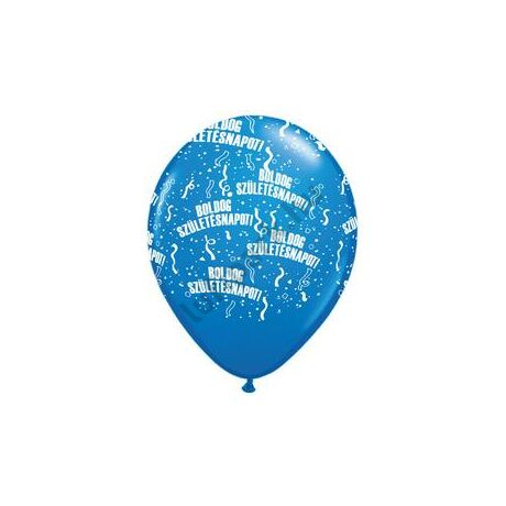 11 inch-es Boldog Születésnapot Dark Blue Lufi