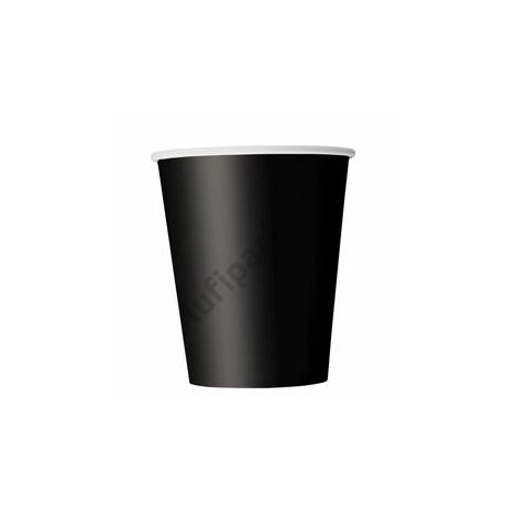 Black papír parti pohár 270 ml 8 db