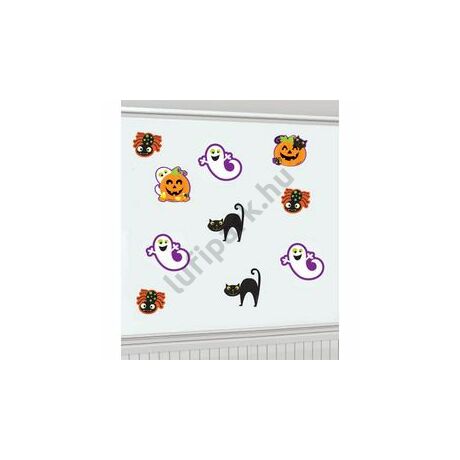 Halloween Karton Figurák, 10 db-os