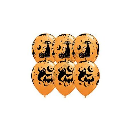 11 inch-es Fun and Spooky Icons - Halloween Mintás Lufi 