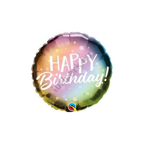 18 inch-es bday metallic ombre fólia