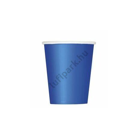 Royal Blue Papír Parti Pohár - 270 ml, 8 db-os
