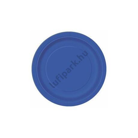 Royal Blue Papír Parti Tányér - 23 cm, 8 db-os