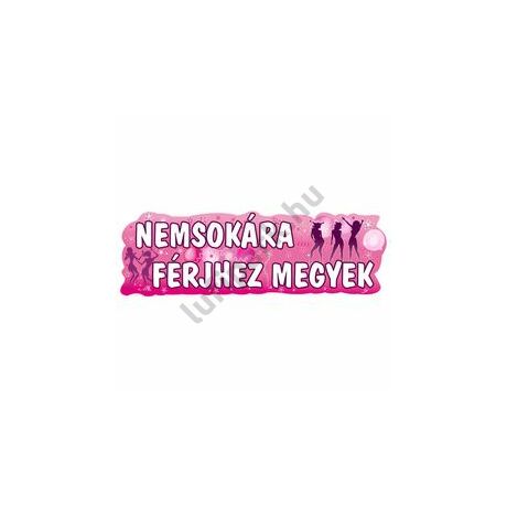 Nemsokára férjhez megyek banner 90cm