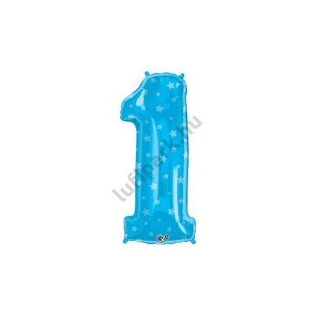 34 inch-es Number 1 kék csillag mintás f