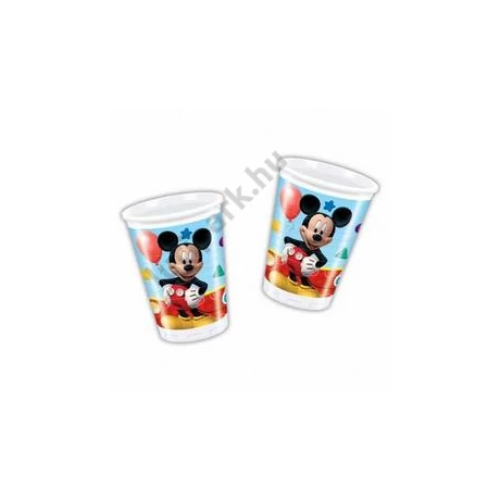 Mikiegér Playful Mickey Parti Pohár - 200 ml, 8 db-os