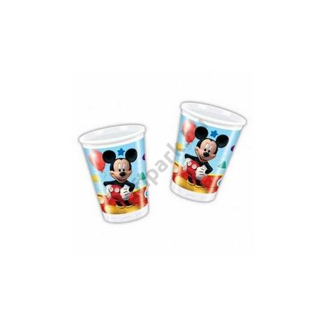 Mikiegér Playful Mickey Parti Pohár - 200 ml, 8 db-os