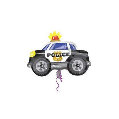 Police car rendőrautó fólia lufi