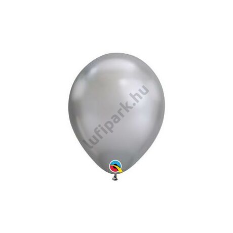 11 inch-es Chrome Silver - Ezüst Kerek Lufi