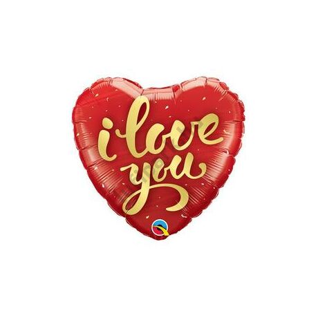 18 inch-es Ilove you szerelmes fólia luf