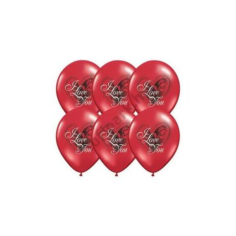 11 inch-es I Love You Red Rose Ruby Red Lufi