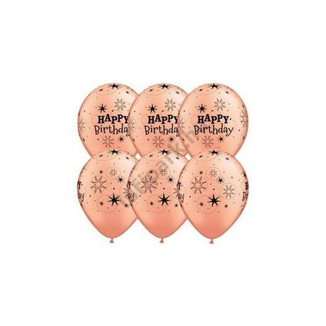 11 inch-es Birthday Sparkle Rosegold Szülinapi Lufi