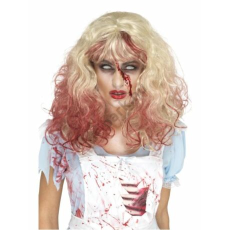 Zombie véres szőke paróka