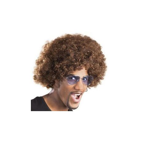 Barna afro paróka