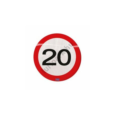 20-as Számos Sebességkorlátozó Szülinapi Parti Szalvéta - 30 cm, 20 db-os