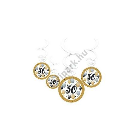 30-as elegáns szülinapi függődekoráció
