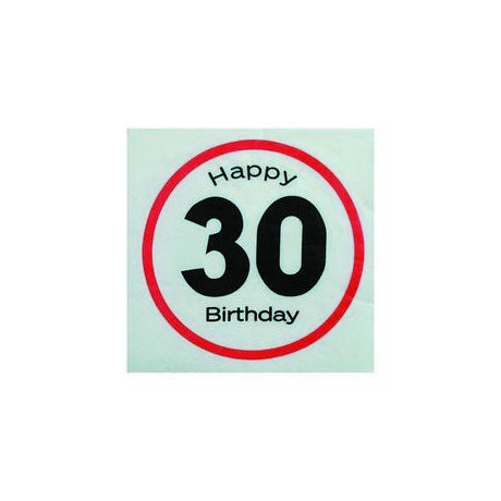 30-as sebességkorlátozó HB szalvéta